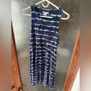 Athleta Santorini Thera Tie Dye Printed Sleeveless Dress XL